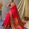 Paithani Silk Saree in Red gnp230032-2