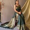 Trendy Green Soft Silk Woven Saree GNP230008-3