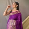 Trendy Soft Silk Woven Saree GNP230003-3